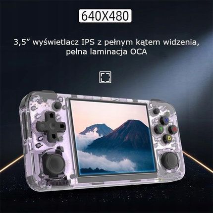 Anbernic RG35XX H Fioletowy transparentny KAT06937 - zdjęcie 4