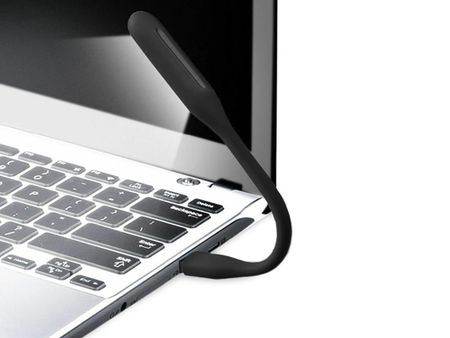 LAMPKA SILIKONOWA ELASTYCZNA USB DO LAPTOPA NOTEBOOKA KOMPUTERA 6 LED MOCNA - zdjęcie 2