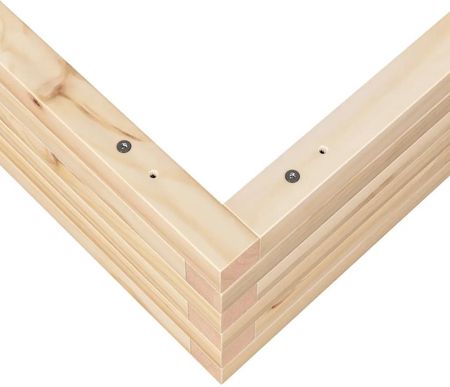 vidaXL Donica Ogrodowa 110X110X23cm Lite Drewno Sosnowe 847213 - zdjęcie 2