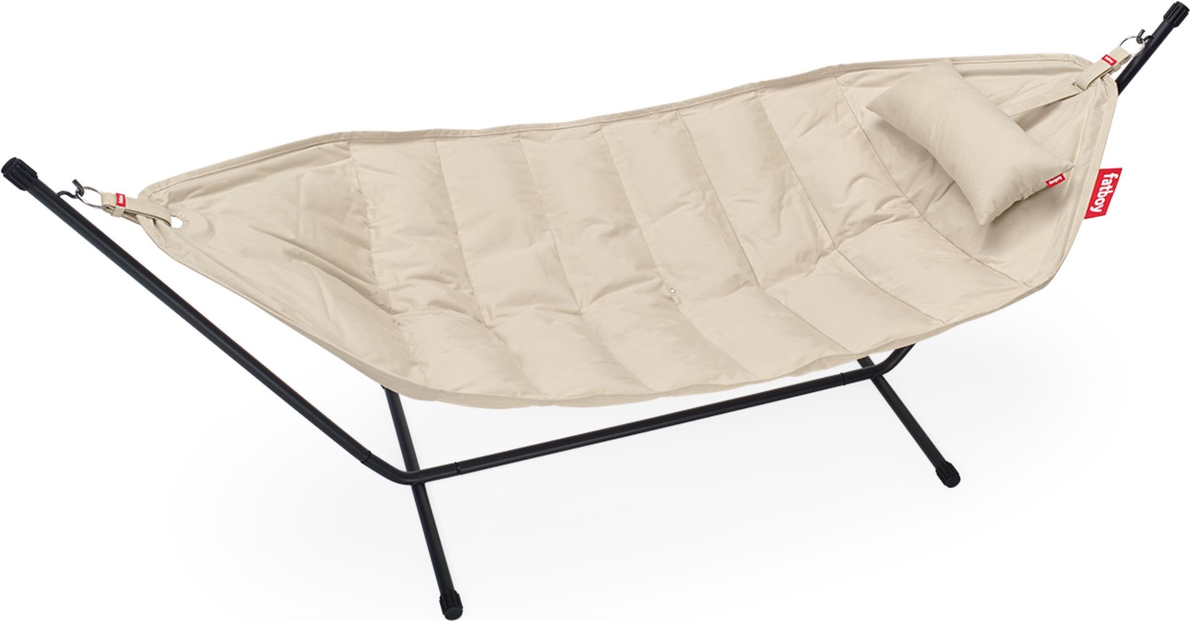 Zdjęcie Fatboy Hamak Headdemock Superb Deluxe Sahara Ze Stojakiem Black 105086 - Dobczyce