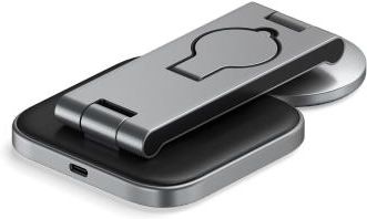 Satechi 3-in-1 Foldable Charging Stand - składana podstawka ładująca Qi2 do trzech urządzeń (US,CAN,EU,UK) Gwiezdna szarość(ST-Q31FM-EA) - zdjęcie 2
