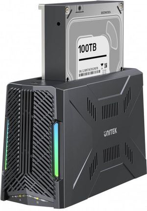 Stacja dokująca Unitek 1x dysk M.2 NVMe, 1x dysk SATA, USB-C 10 Gbps (S1234B01-EU) - zdjęcie 5