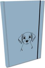 Zdjęcie Ev-Corp Notes A5 Gładki Z Gumką Soft Touch Lakier Uv Pies Labrador Niebieski - Koprzywnica