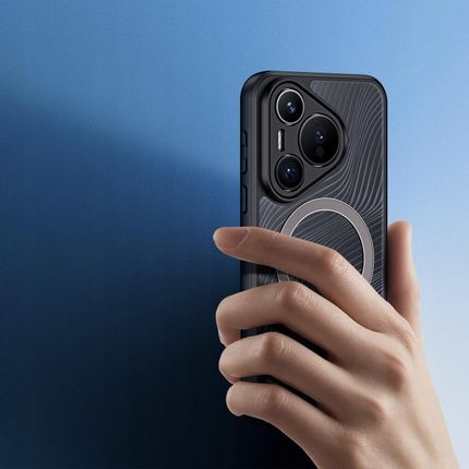 Dux Ducis Etui Pancerne Aimo Mag Do Huawei Pura 70 Przezroczyste Z Czarną Ramką - zdjęcie 2