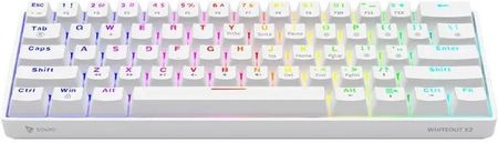 Klawiatura Savio RED Outemu Hot Swap WHITEOUT X2 (SAVGKWHITEOUTX2RED) - zdjęcie 5