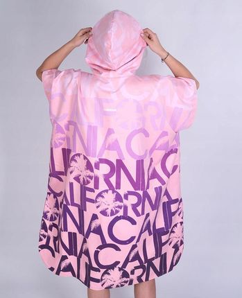 Malokee Poncho Surf Plażowe, Kąpielowe Pudrowy Róż - zdjęcie 5
