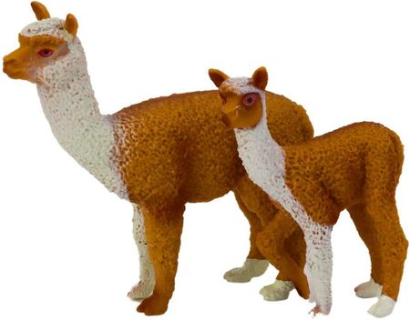 Lean Toys Figurka Dorosła Lama 8cm Z Młodą Lamą 6 Zwierzęta Świata - zdjęcie 2