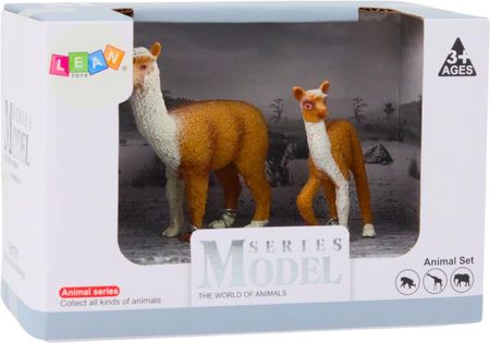 Lean Toys Figurka Dorosła Lama 8cm Z Młodą Lamą 6 Zwierzęta Świata - zdjęcie 3