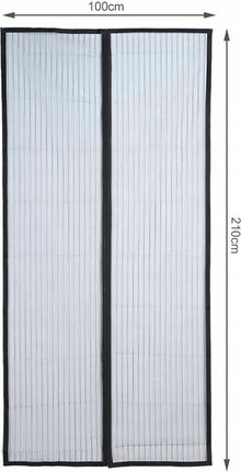 Moskitiera Na Drzwi Balkonowe Siatka Okno Magnetyczna 80/90/100x210/220Cm 15589835768 - zdjęcie 2