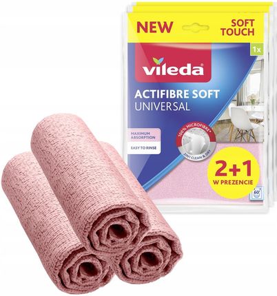 Vileda Ściereczka Actifibre Soft 2+1 (177450) - zdjęcie 2