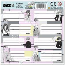 Zdjęcie Derform Nalepki Na Zeszyty Backup Komiks Anime 25Szt. - Lubniewice