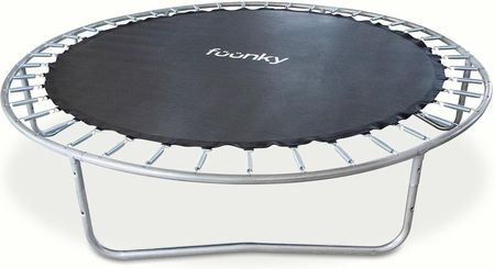 Trampolina dla dzieci 8FT 244cm + drabinka + siatka na obuwie, niebieska - Fuunky - zdjęcie 2
