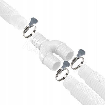 Złączka Trójnik Rozdzielacz Do Rur Basenowych Intex Bestway 38mm + Opaski - zdjęcie 5