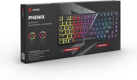 Klawiatura Savio PHENIX Gateron Yellow Pro (SAVGKPHENIXYELLOW) - zdjęcie 4