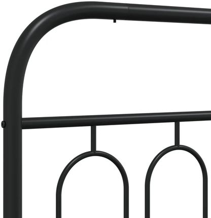 vidaXL Metalowe Wezgłowie Łóżka Czarne 183 Cm 377153 - zdjęcie 2