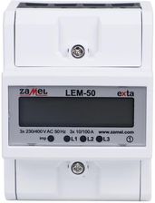 Zdjęcie Zamel Licznik Energii Elektrycznej Czynnej 3-Fazowy Cyfrowy 100A Lem-50 Ext10000322 - Lubartów