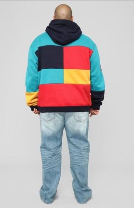 BLUZA MĘSKA HOODIE Z KAPTUREM KOLOROWA L - zdjęcie 4