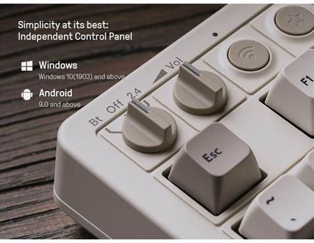 8Bitdo Retro Mechanical Keyboard Bluetooth/2.4G/USB C (M Edition) UK English (RET00461) - zdjęcie 3