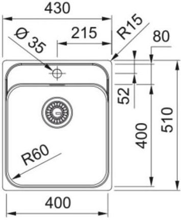 Franke Smart SRX 210-40 TL Stal szlachetna szczotkowana 127.0720.294 - zdjęcie 2