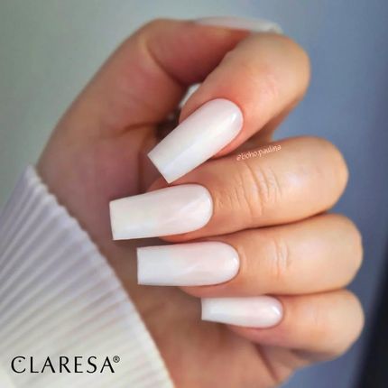 Claresa Żel budujący RUBBER GEL 10 biały mleczny 12g - zdjęcie 5