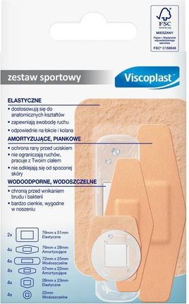 3M Viscoplast Zestaw Sportowy Plastry Z Opatrunkiem 22szt. - zdjęcie 3