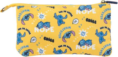 Grupoerik Piórnik Szkolny Stitch Just Chill 3 Komorowy Na Przybory Dla Dzieci - zdjęcie 4