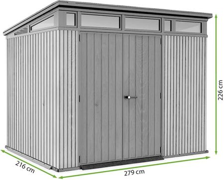 Domek Narzędziowy Penthouse 9X7 Brown Signature Collection Keter - zdjęcie 2