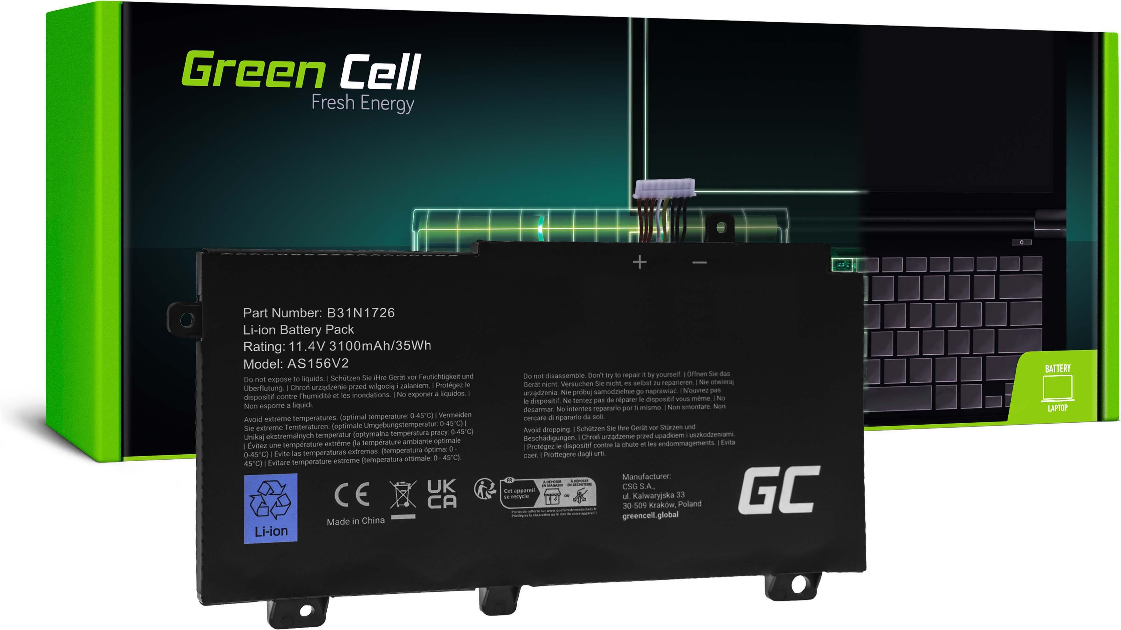 Zdjęcie Produkt z Outletu: Bateria Green Cell B31N1726 do Asus TUF Gaming FX504 FX504G FX505 FX505D FX505G A15 FA506 A17 FA706 - Nowy Dwór Gdański