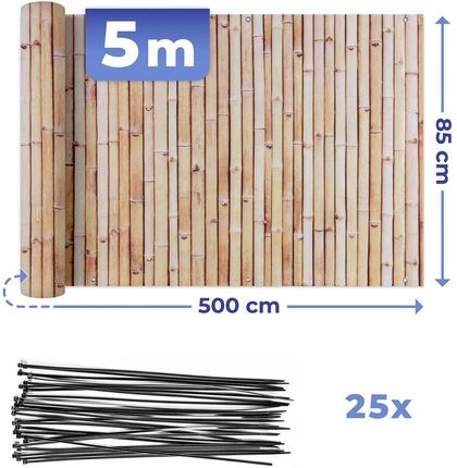 Maximex Osłona Balkonowa Z Wzorem Bambusa 5 M X 85Cm 9942120500 - zdjęcie 3