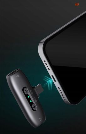 Hohem Lavalier MIC-01 (2 TX + 1 RX) Czarny Ze Złączem USB Typ-C - zdjęcie 3