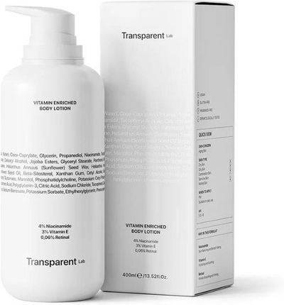 Transparent Lab Vitamin Enriched Body Lotion 400ml - zdjęcie 2