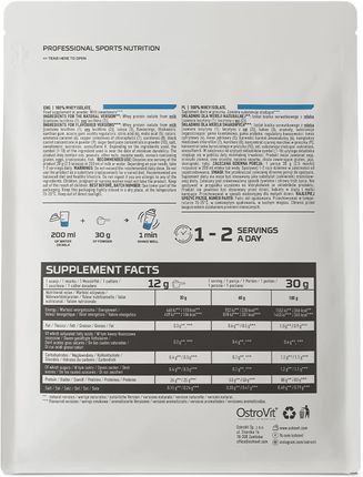 OstroVit 100% Whey Isolate 300g - zdjęcie 3