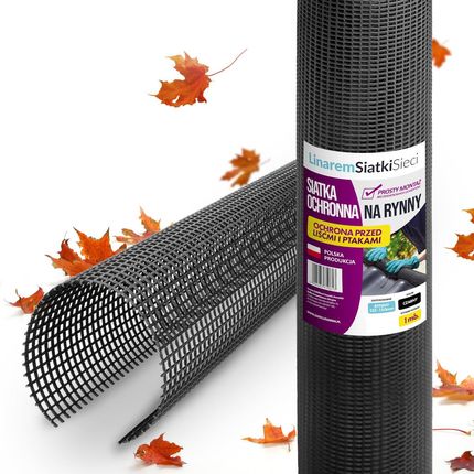 Siatka na rynny 125-150mm. Polska produkcja. Przeciw liściom i ptakom. Moduł 2 mb. - zdjęcie 4