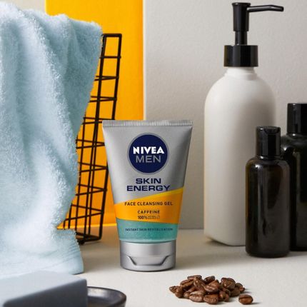 Nivea Men Zestaw Kosmetyków Męskich Żel Do Mycia Twarzy + Krem +Kosmetyczka - zdjęcie 4