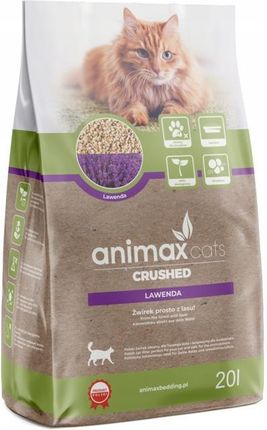 Animax Cats Kruszon żwirek zbrylający dla kota Lawenda 20l - zdjęcie 3