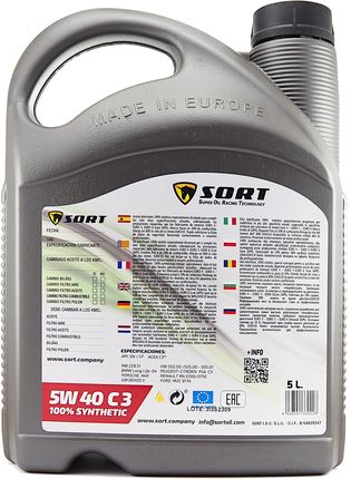 Motorsport 5W40 C3 5l - zdjęcie 3