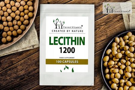 Forest Vitamin LECITHIN Lecytyna Sojowa Pamięć Koncentracja 100kaps 1200mg - zdjęcie 4