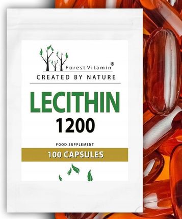 Forest Vitamin LECITHIN Lecytyna Sojowa Pamięć Koncentracja 100kaps 1200mg - zdjęcie 5