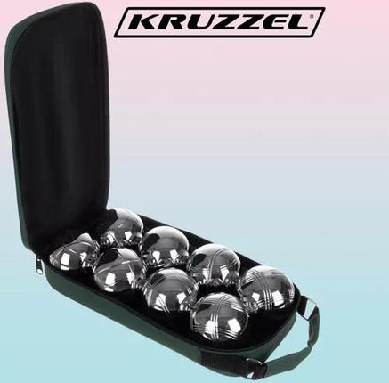 Kule Bule Boule Gra + Pokrowiec Petanque 8 Kul do Gry 8szt Duże Zestaw Etui KRUZZEL - zdjęcie 2