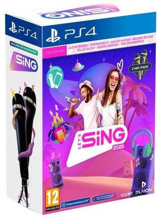 Let's Sing 2025 + 2 mikrofony (Gra PS4) - zdjęcie 3