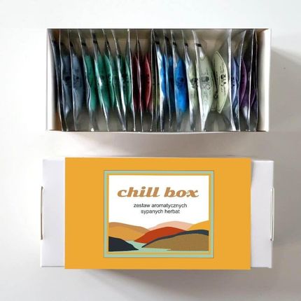 Big Chill Box,bogaty zestaw herbat, uroczy kubek oraz świece sojowe pole lawendy i świeża werbena - idealna kompozycja prezentowa do chillowania - zdjęcie 6
