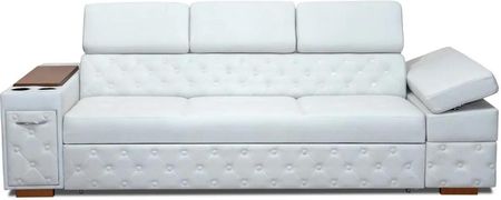 Sofa Infinity Pik Glamour z funkcją spania, 3 osobowa z barkiem, powerportem - zdjęcie 2