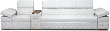 Sofa Infinity Pik Glamour z funkcją spania, 4 osobowa funkcją relax i barkiem - zdjęcie 5
