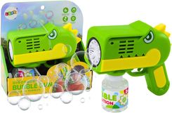 Zdjęcie Lean Toys Pistolet Na Bańki Mydlane Światła Dinozaur Zielony - Woźniki