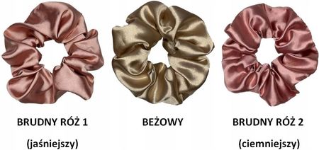 PODZIĘKOWANIA UPOMINKI NA WIECZÓR PANIEŃSKI SCRUNCHIE SATYNOWE rozmiar M - zdjęcie 2