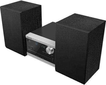 Panasonic SC-PM272 Mikrowieża z CD, radiem FM i Bluetooth (DAB+, 20W, system głośników 10 cm z otworem bass reflex, Bluetooth Remaster), srebrna - zdjęcie 5