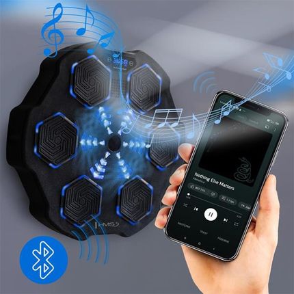 Elektroniczna tarcza bokserska HMS TB02 bluetooth z muzyką i rękawicami - zdjęcie 5