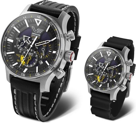 Vostok Europe VR42-595A732 Expedition North Pole Polar Puppy Solar Power Chronograph Limited Edition SET - zdjęcie 2