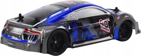 Leantoys Autko Zdalnie Sterowane Rc 1:18 Gumowe Koła Drift Niebieski - zdjęcie 2