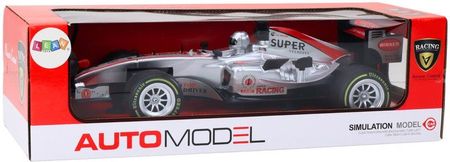 Leantoys Wyścigówka Zdalnie Sterowana Rc 1:12 Srebrna Światła Dźwięki - zdjęcie 2